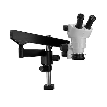 Scienscope NZ Stereo Zoom Microscope With Low-Profile LED On Hd Articulating Arm NZ-PK3FX-R3E